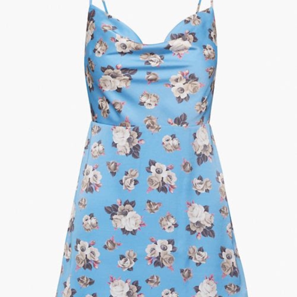 Sunday Best (Aritzia) Spencer Dress in AZURINE BL/HUMUS BG